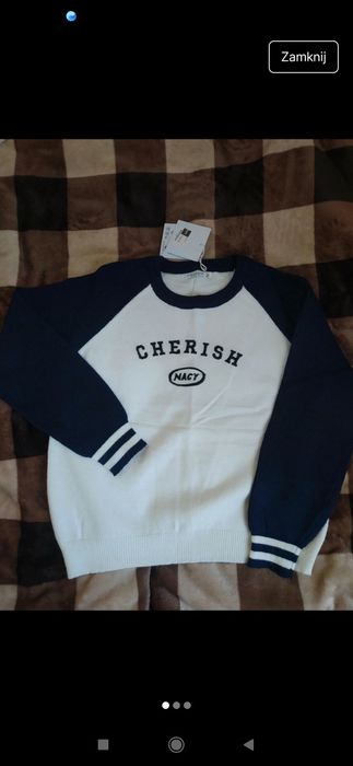 Bluza sportowa bejsbolowa
