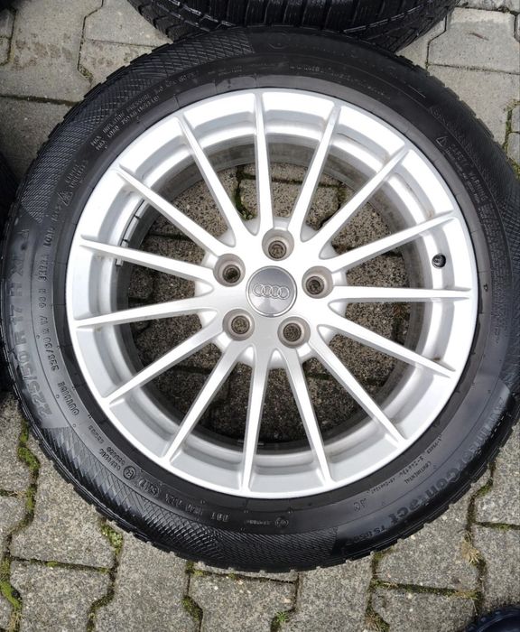 Kola zimowe felgi audi a5 a4 a6 oem 225/50/17 continental