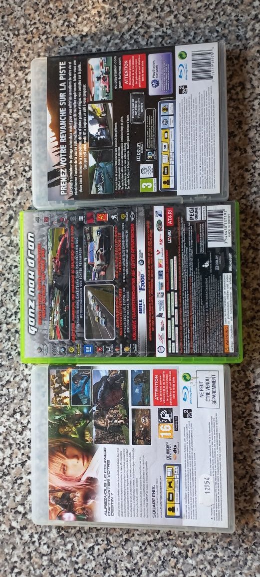 Final fantasy 13/Gran turismo 5/Race pro Playstation 3/Xbox 360