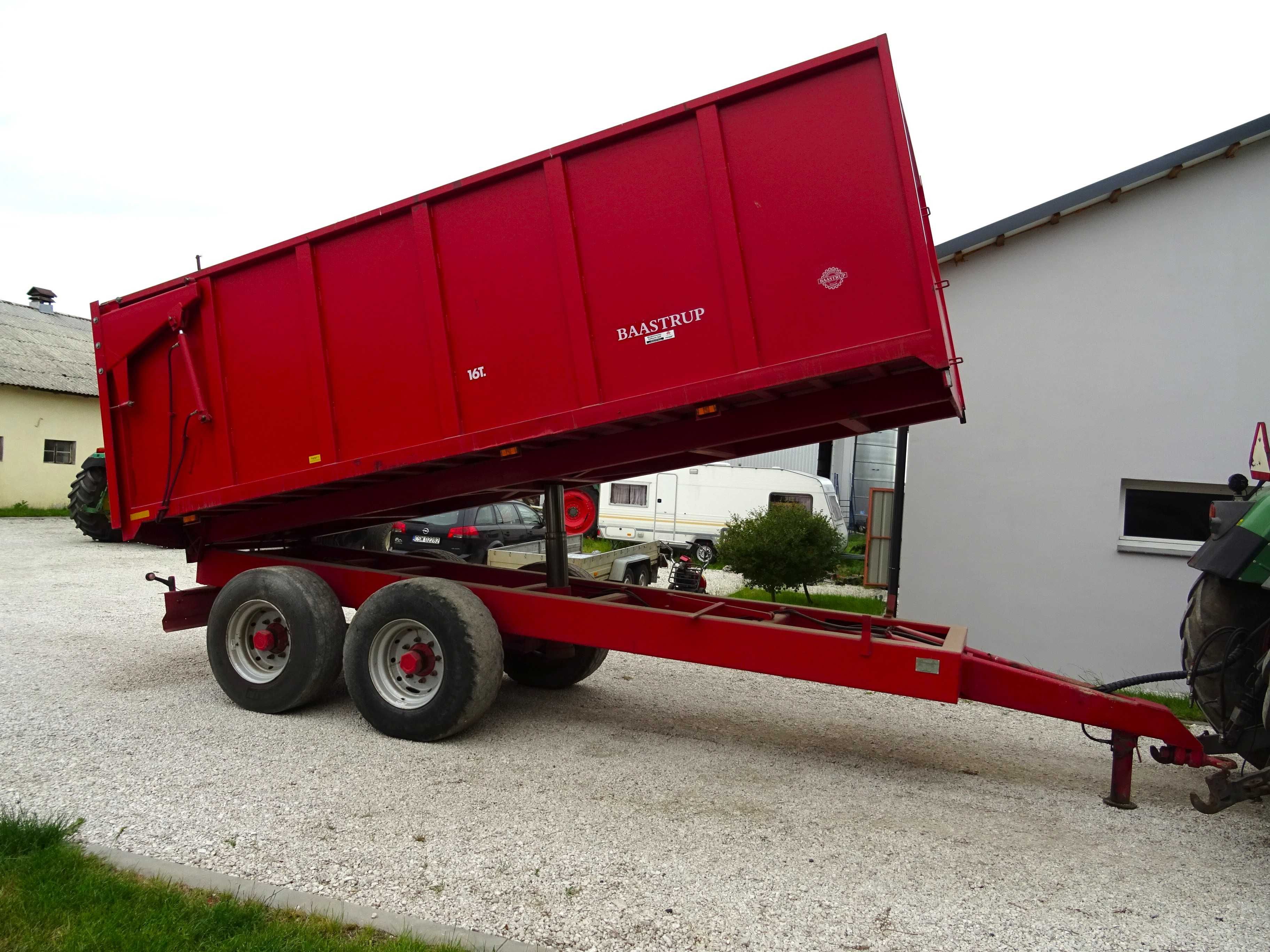 Przyczepa wywrotka 16t baastrup tandem metaltech pronar vaia