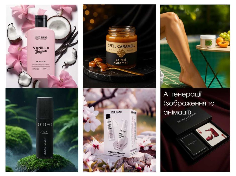 Фотограф (індивідуальні/предметна), AI (ші) creator , Ретушер