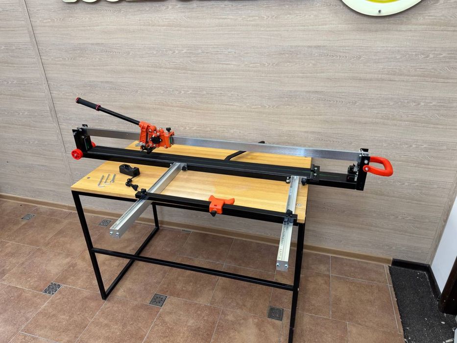 Плиткорез монорельсовый 1200мм / зеленый луч / стальной /Mufasha T1200