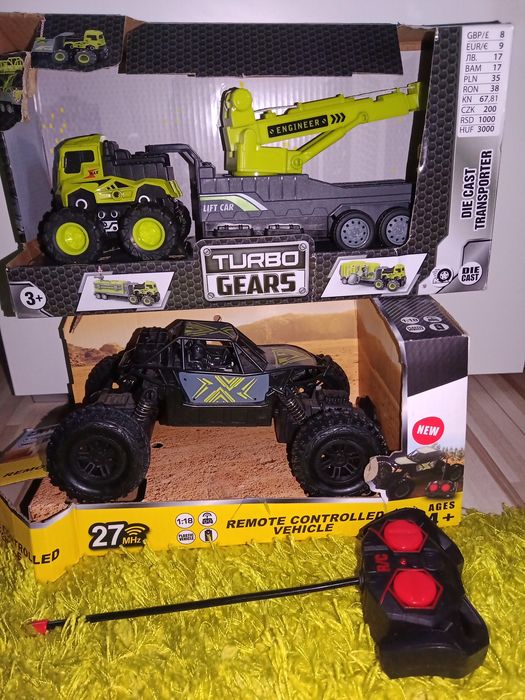 Auto na pilota i dźwig