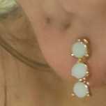 Brincos com quartzos