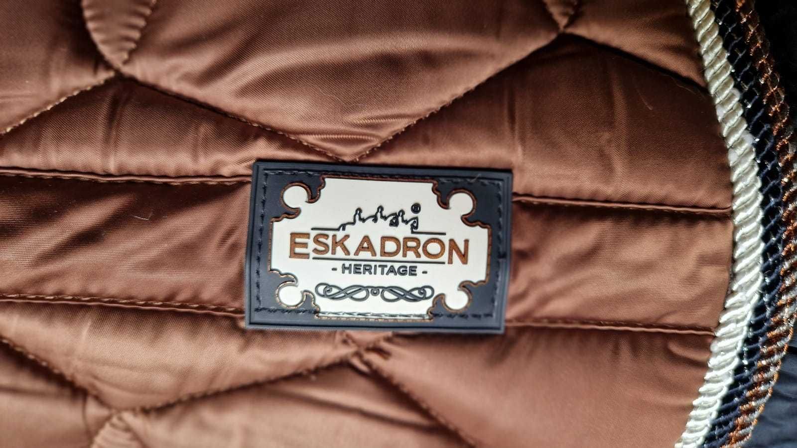 Czaprak Eskadron Heritage glossy emblem copper ujeżdżeniowy full