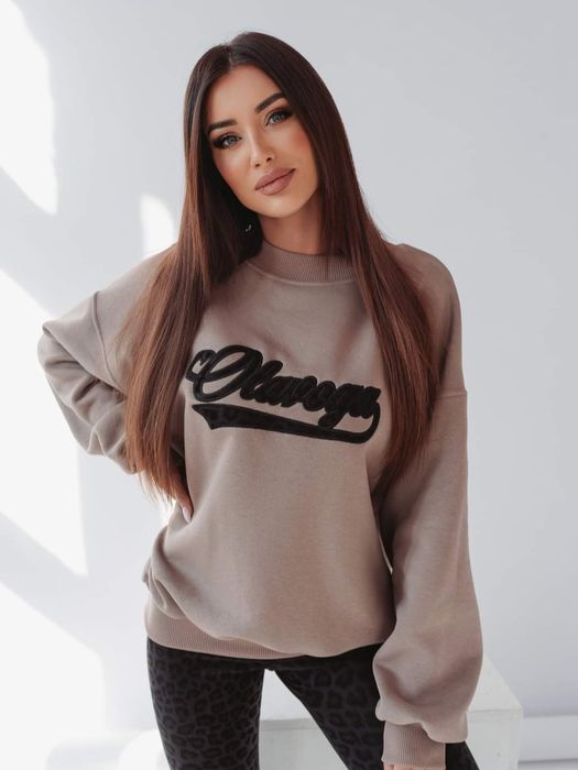 Bluza damska OLAVOGA LEOPARD Detail beżowa UNI