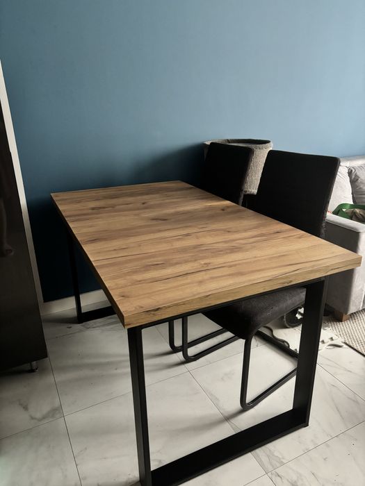 Stół rozkładany w stylu loft 140x80cm (+40cm)