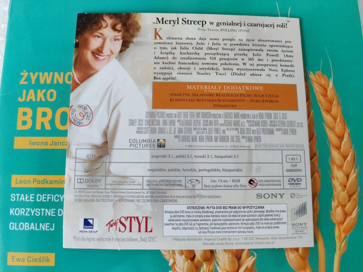 Film Julie and Julia [DVD] reż. Nora Ephron, Meryl Streep, Any Adams