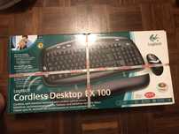 Teclado sem fios e mouse LOGITECH NOVO