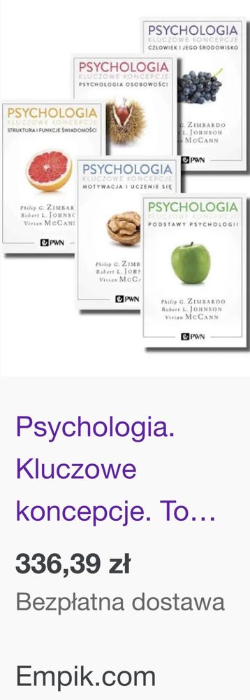 Książki psychologia 5 części