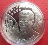 Moneta srebrna Polska 10 zł Bolesław Prus 2012 srebro ag