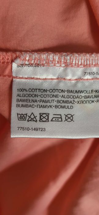 Camisa azul riscas meia manga Milano / camisa C&A coral manga acava