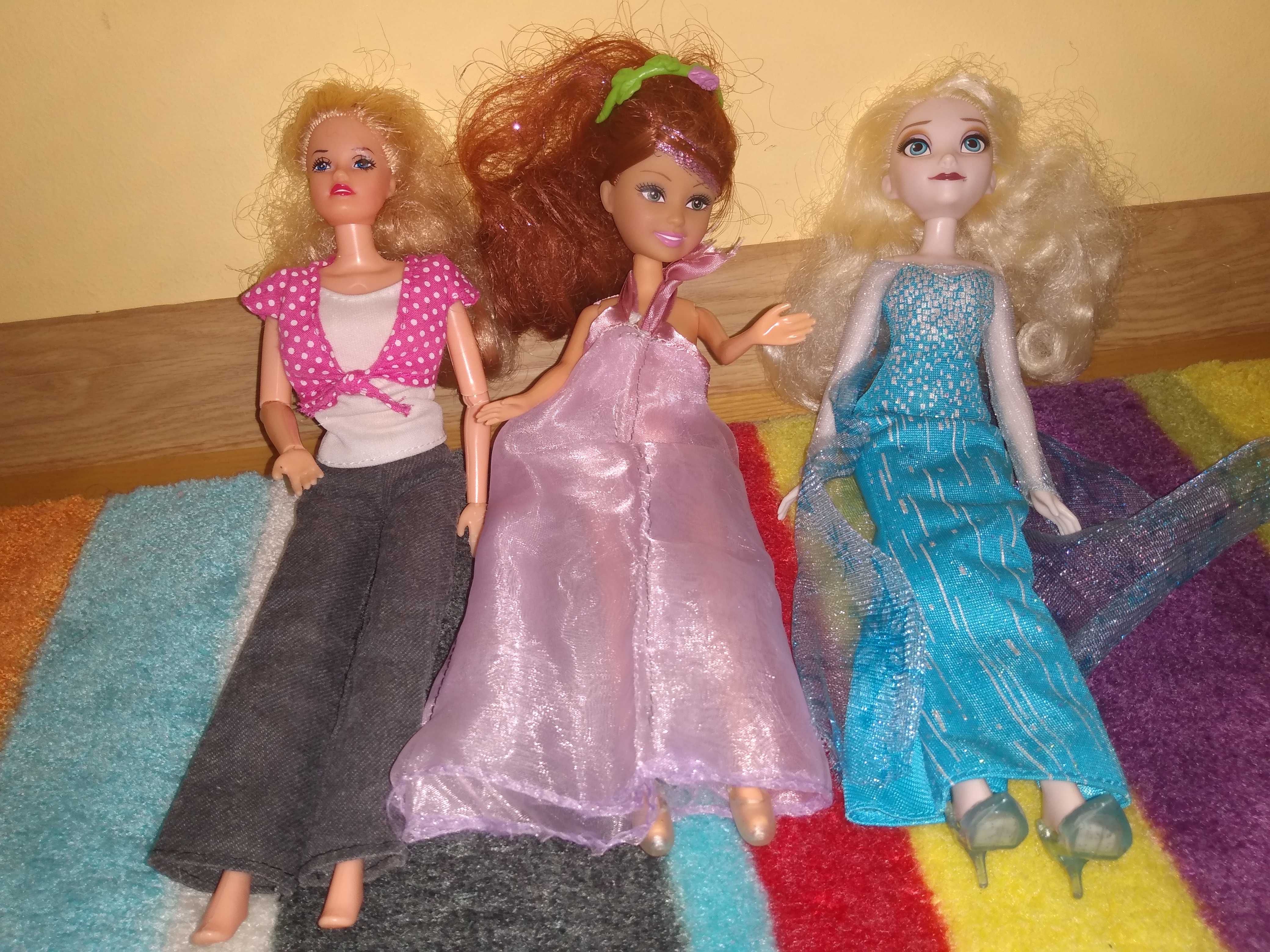 3 lalki Barbie kraina lodu
