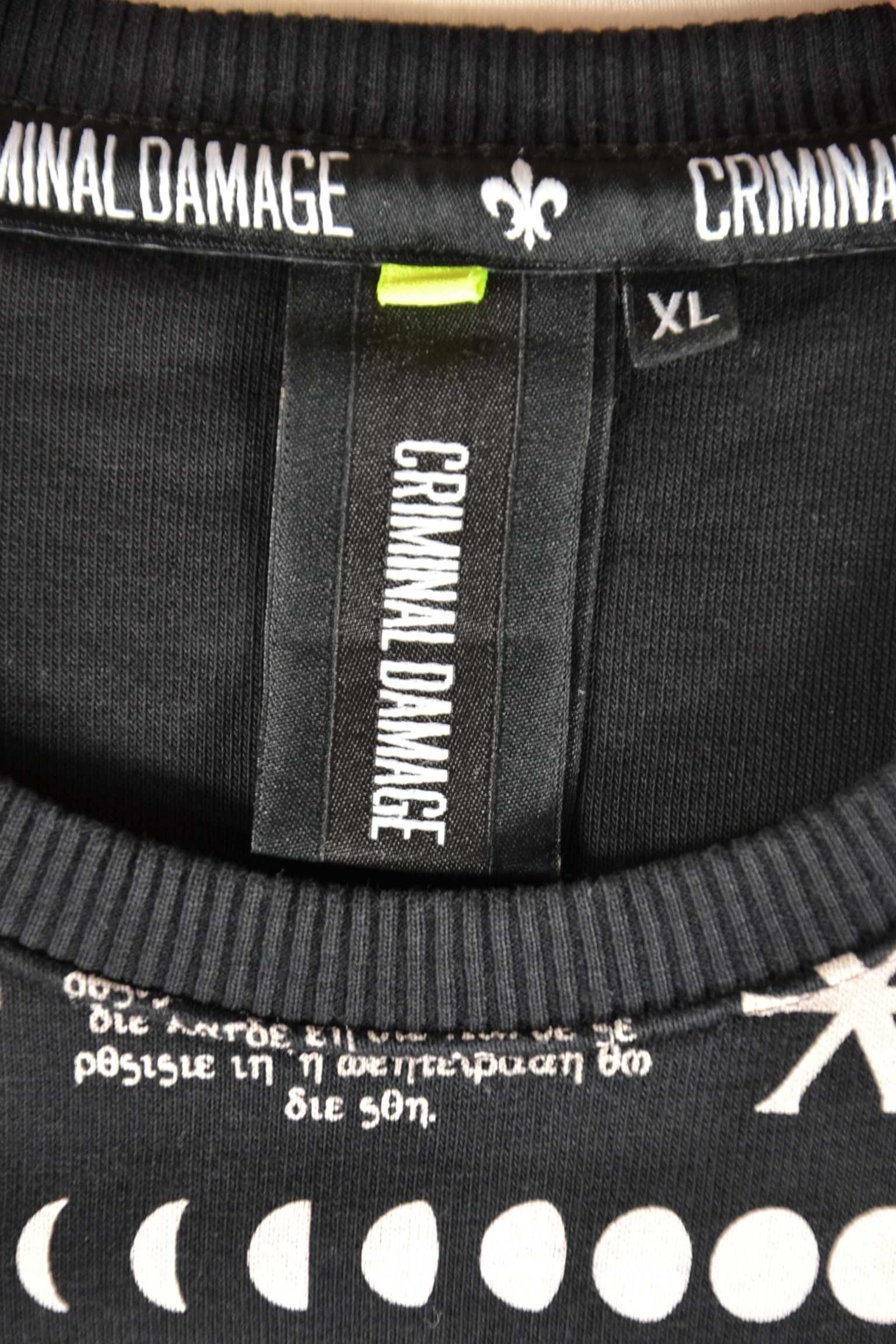 CRIMINAL DAMAGE Scorpion IV Długa Bluza Męska XL Oryginalna Super Stan