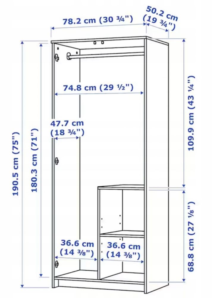 Biała Szafa Ikea! jak nowa!