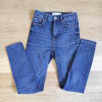 Spodnie jeansy damskie skinny rurki elastyczne jeansowe r. xxs  32