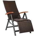 Fotel rattanowy Brisbane brązowy lub szary OUTLET