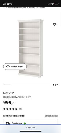 Regał Liatorp jeszcze nierozpakowany od IKEA