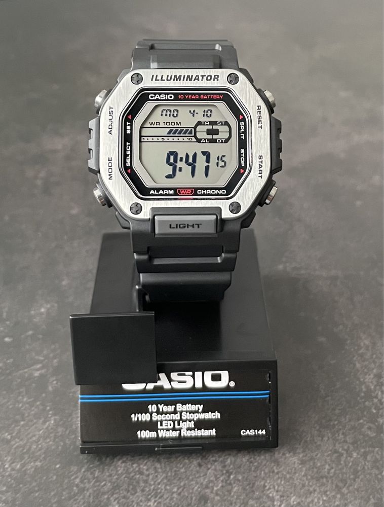 Новинка! Годинник Casio MWD-110H-1A новий оригінал illuminator