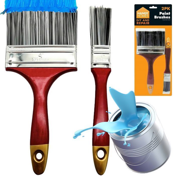 Pędzel do Malowania Ścian Sufitów Drewna Angielski Szeroki Płaski