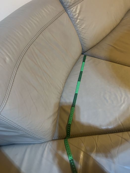 Sofa ze skóry z funkcją spania