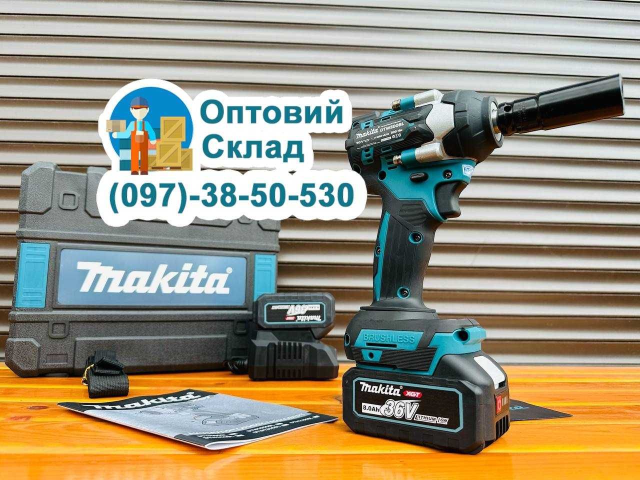 Гайковерт Makita DTW500XGT Ударний Акумуляторний З набором Інструменту