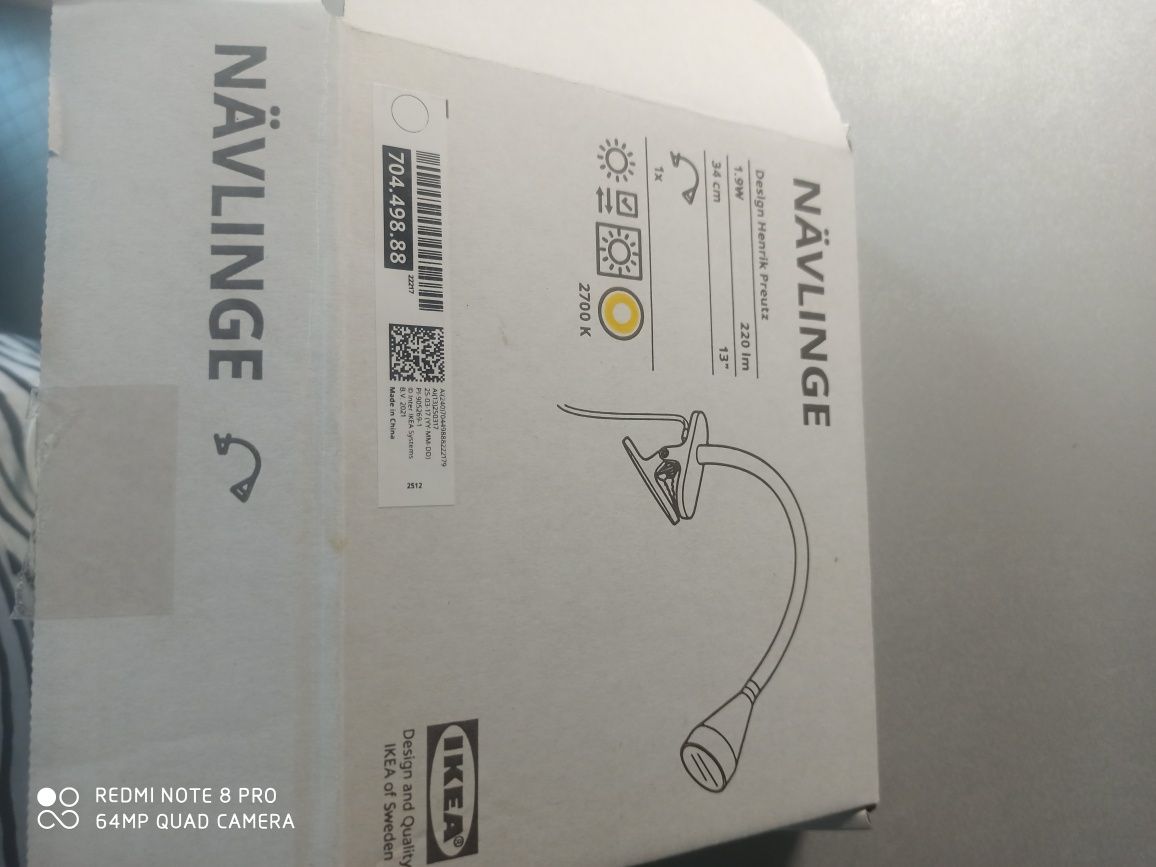 Lampka ikea navlinge