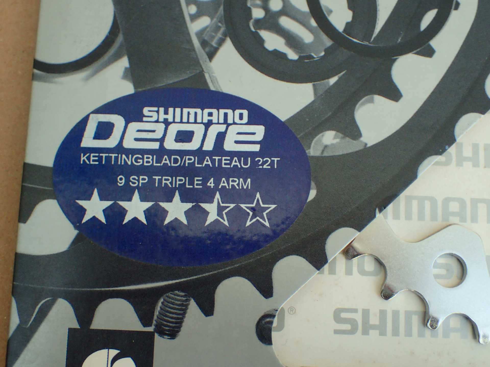 nowa tarcza zębatka blat 22t 64bcd Shimano Deore 9 rzędowa