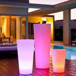 Mobiliario led bares mesas e vasos