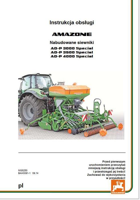 Instrukcja obsługi Amazone  AD P 3000, AD P 3500,  AD P 4000 PL