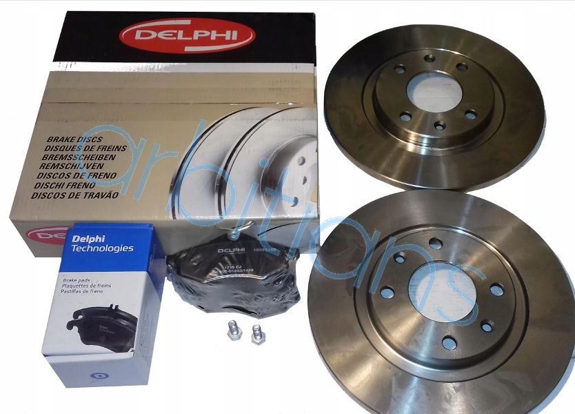 DELPHI Tarcze+klocki przód CITROEN C2 C3 266MM
