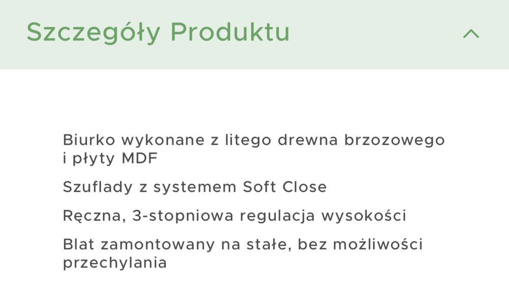 Nowe biurko Laslo z regulacja wyskosci dla dziecka biale drewniane