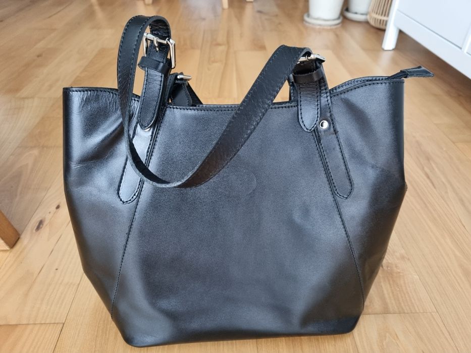 Włoska torebka skórzana Vera Pelle A4