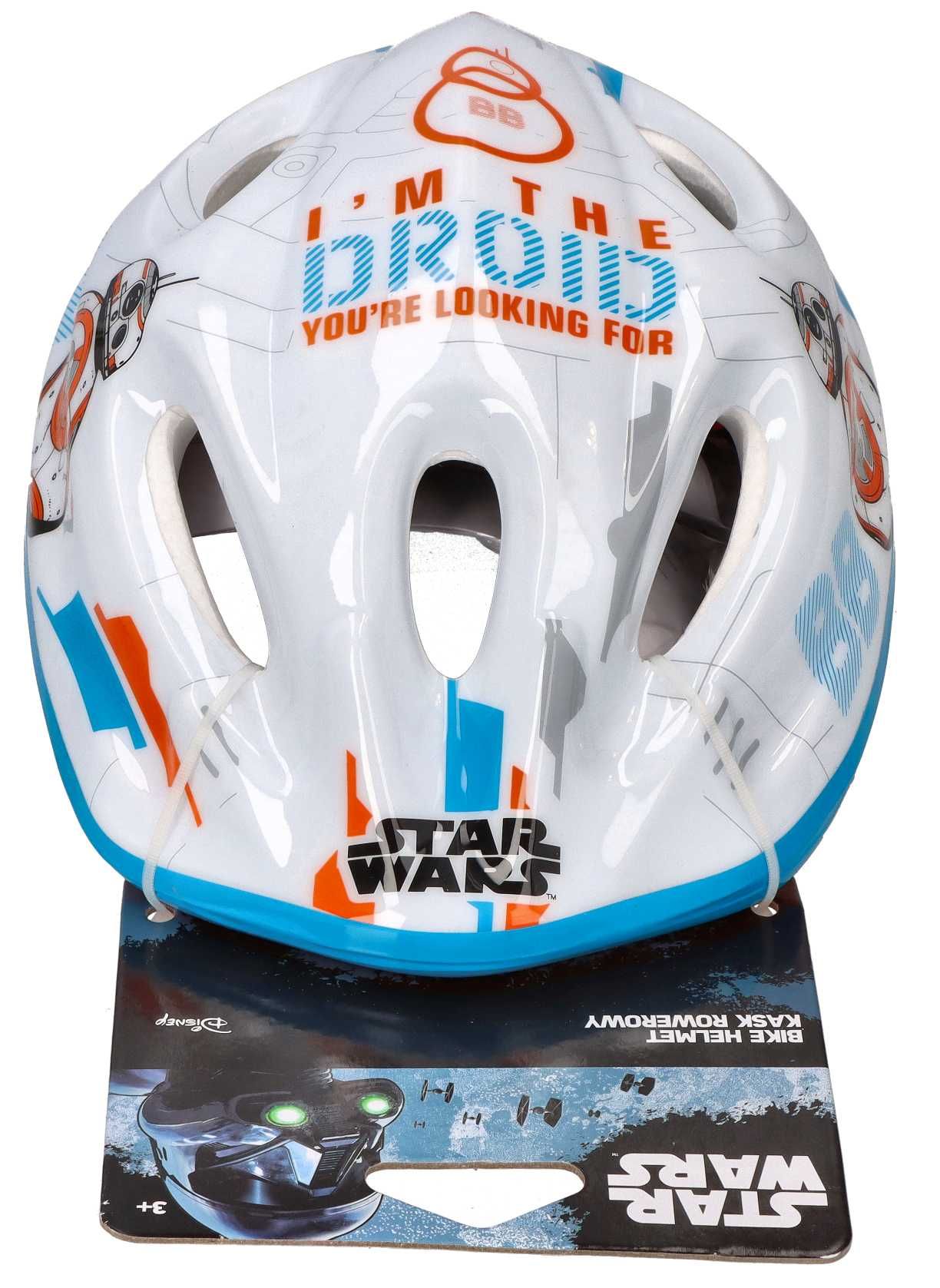 Bezpieczny kask rowerowy Star wars rozm.52-56 cm