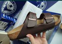 Dark Brown Arizona Birkenstock  klapki