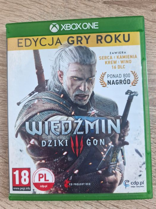 Wiedźmin 3 z dodatkami XBOX ONE gra roku