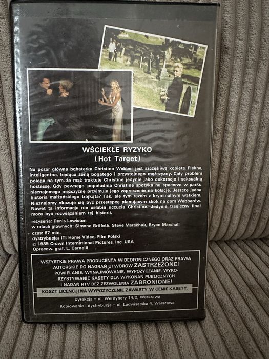 Wściekłe ryzyko Film Polski Vision VHS