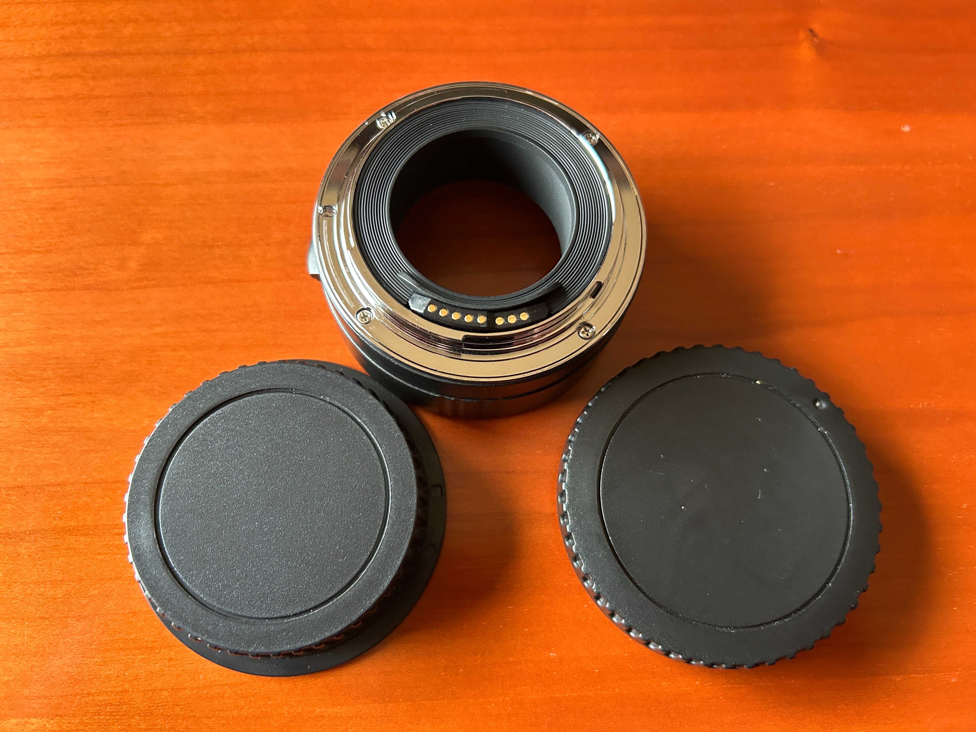 Tubo de extensão macro da marca JJC para Canon EF ou EF-s.