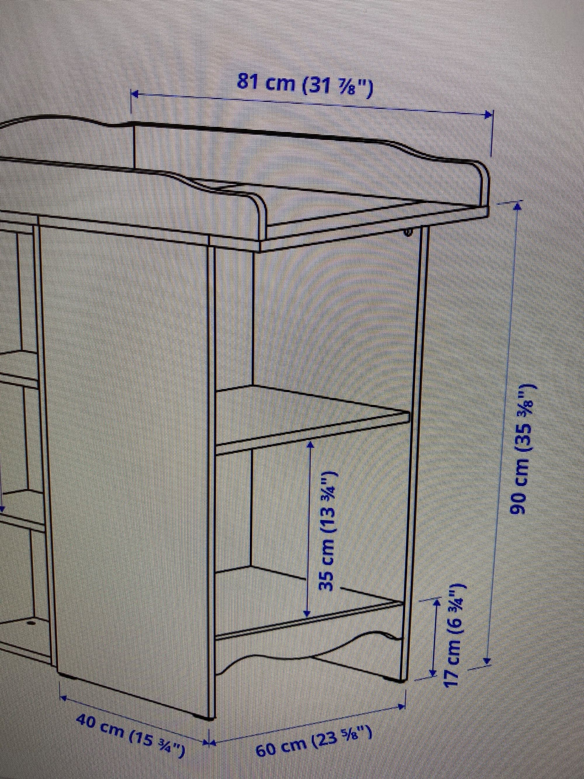 Trocador/ estante Ikea