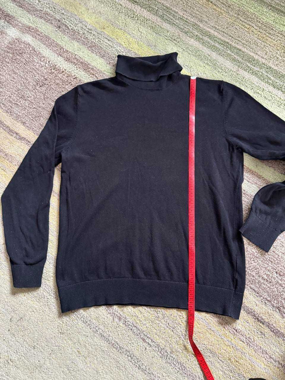 Czarny golf męski w rozmiarze XL, marka H&M