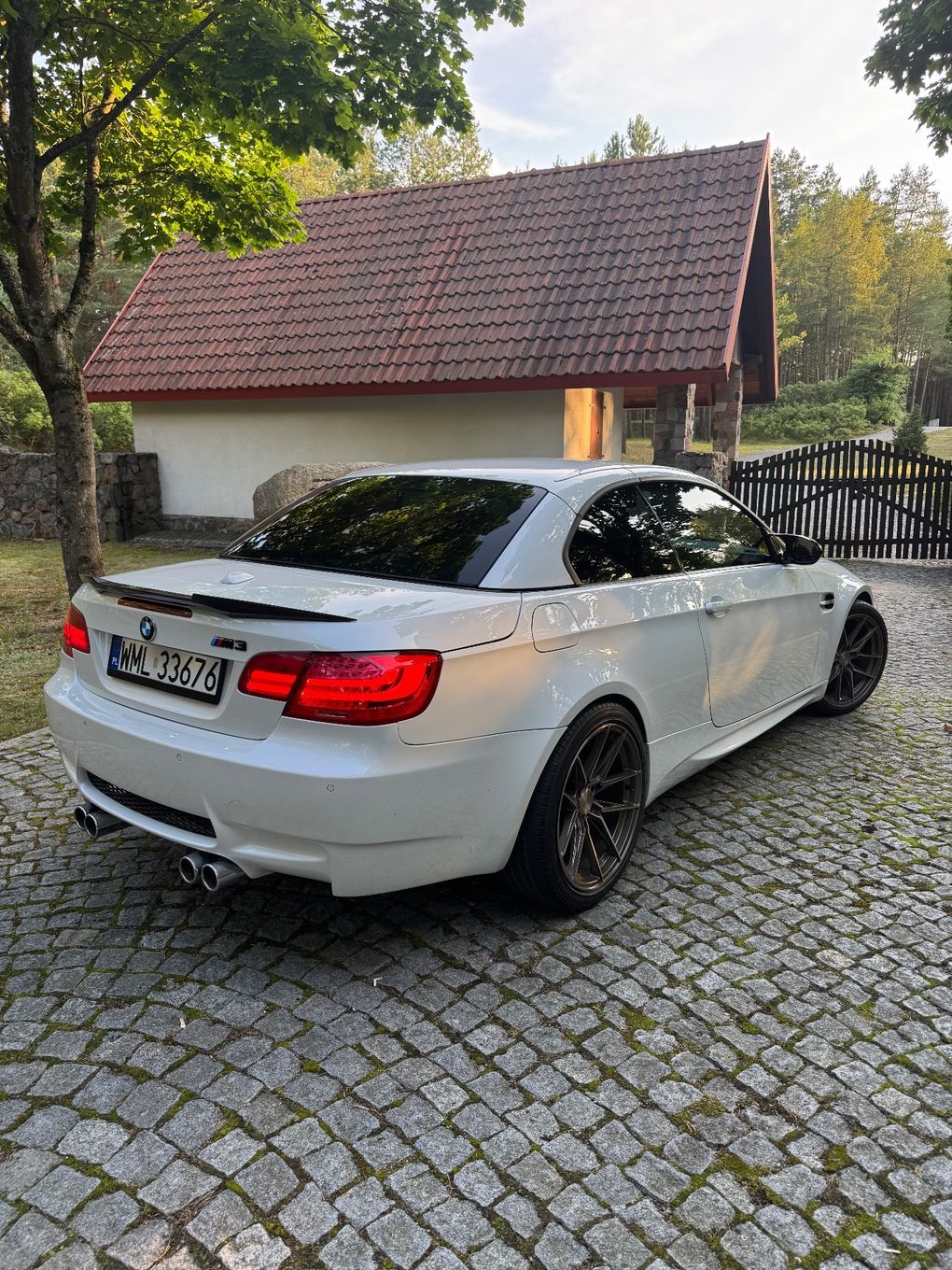 BMW M3 BMW M3 E93 Cabrio Eventuri biała v8 lift