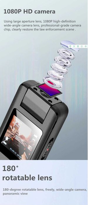 Боді камера Боблов А22, Боди камера,Датчик, Магніт, Нічна