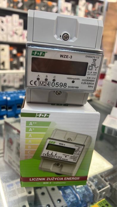 Трифазний лічильник електроенергії F&F WZE-3