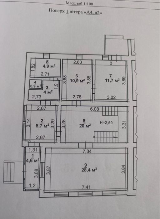 Двоповерховий будинок. Можливо по сертифікату Є-відновлення