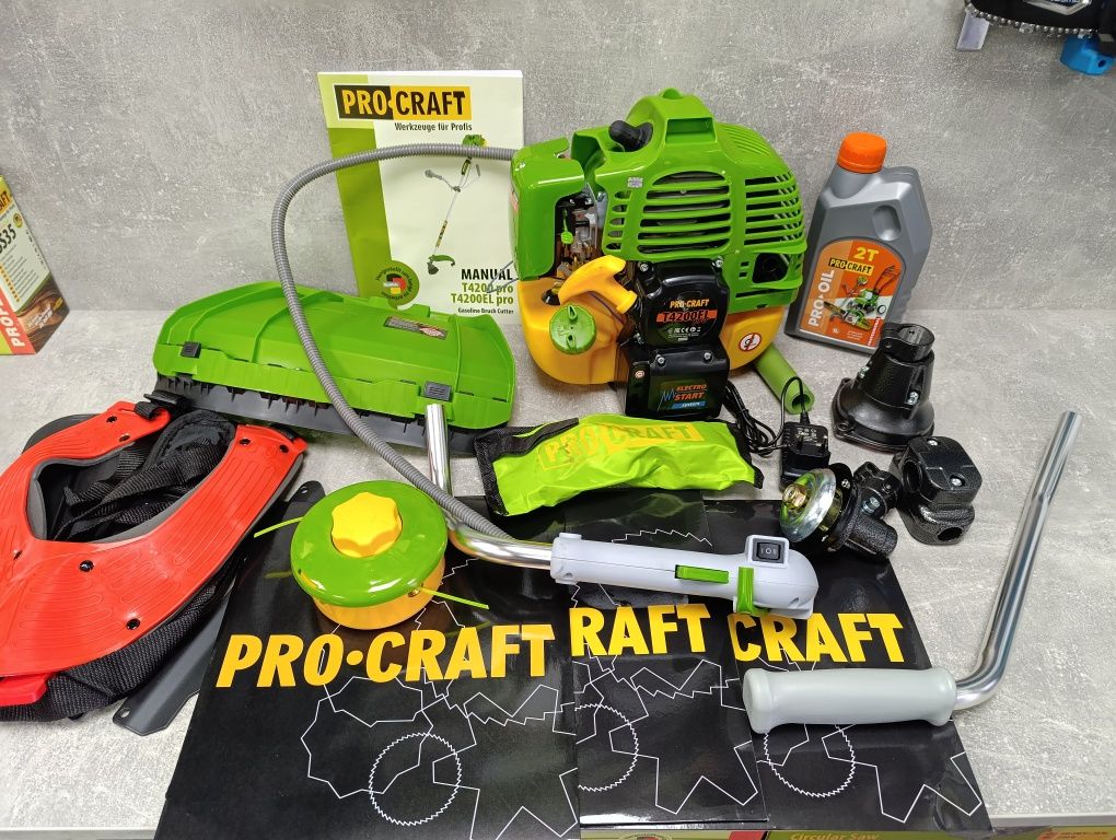 Коса бензинова Procraft T4200EL Electro Starter+ ПОДАРУНКИ!