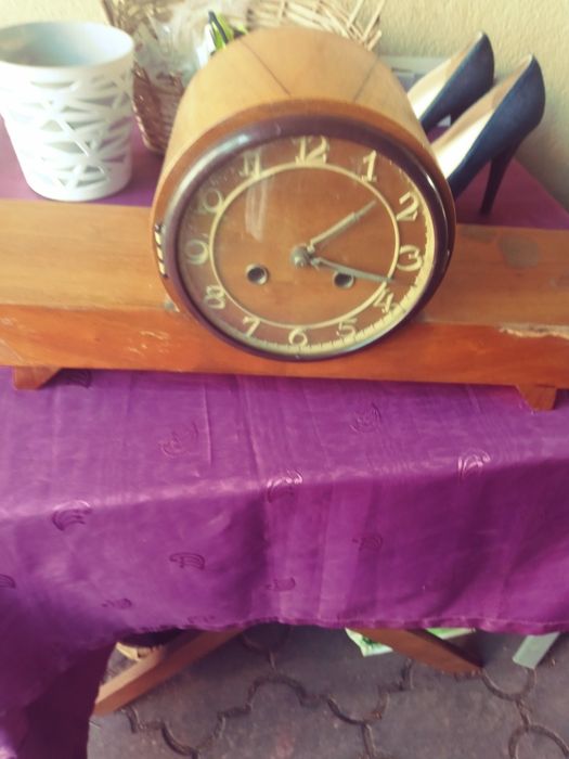 Zegar stary stojacy duzy 1963 drewno do naprawy