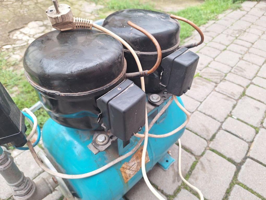 Sprężarka domowej roboty - uszkodzona