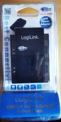 Hub - koncentrator Logilink USB 3.0 4-portowy - nowy - zapakowany!TANI