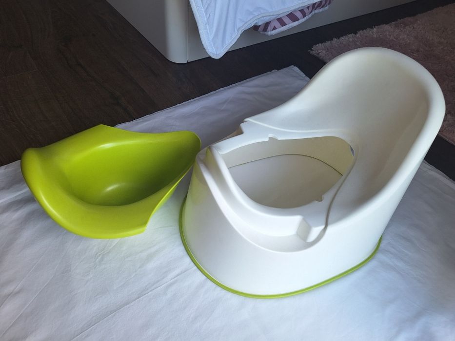 Bacio pote ikea branco e verde