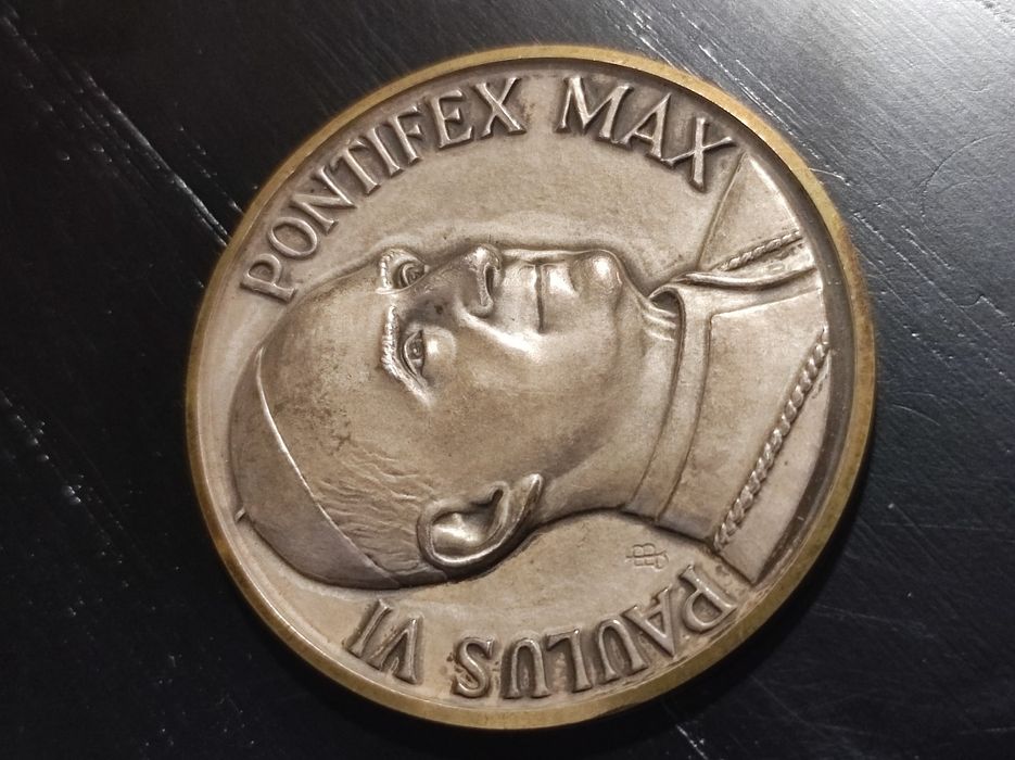Medalha de Paulus VI peregrinação a Fátima em 1967